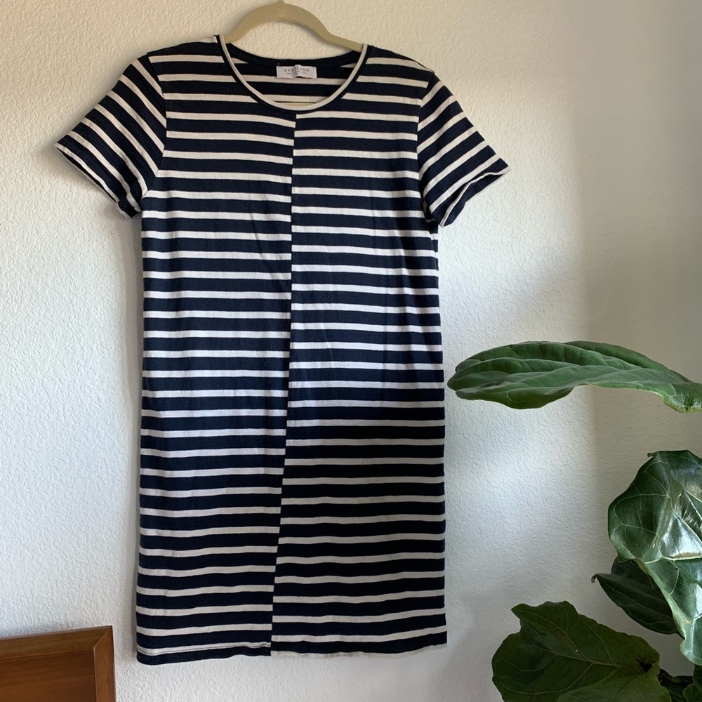 Everlane Blue & White Striped Dress size S